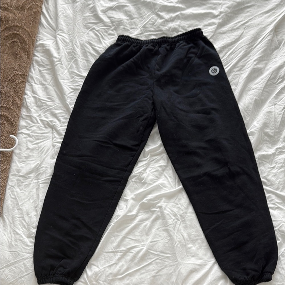 Gildan Black Track Pants with Elastic Cuffs